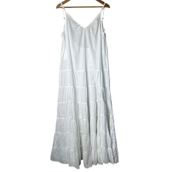 L Space NWT‎ Goldie Cover Up Dress Maxi Size XS S Ruffles Vacation Resort Beach - Picture 1 of 9